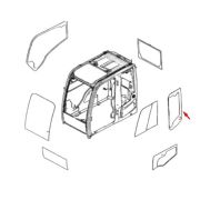 Стекло кузовное на трубоукладчик Комацу Д355С