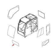 Стекло лобовое нижнее DOOSAN 903-00074A