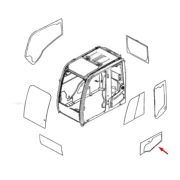 Стекло двери нижнее YA00001499