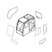 Стекло кабины заднее 71N6-02750