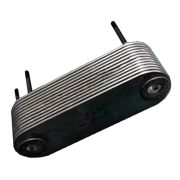 Shanghai, d1800240, Маслоохладитель двигателя Shanghai SC9D/D6114B (радиатор масляный)